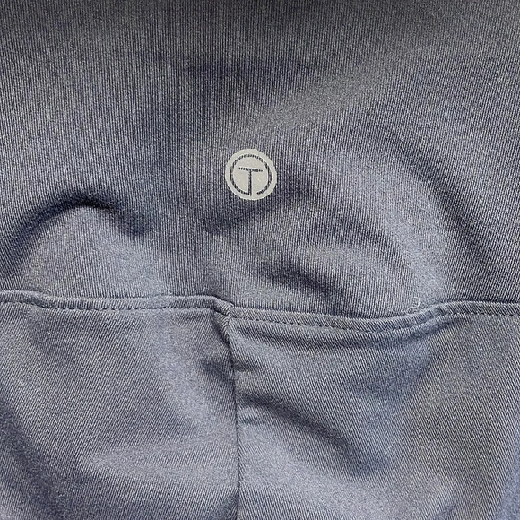 T by Talbots High Waist Legging Navy Blue Slash Pockets SP - Picture 7 of 15